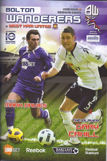 Bolton Wanderers FC v West Ham United FC